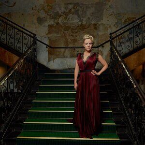 Wine Colored Catherine Deane Gown